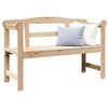 vidaXL Outdoor Bench Natural 119 x 44 x 76 cm Solid Pine Wood