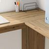 vidaXL Corner Desk with Storage Artisan oak 140 x 113.5 x 75 cm