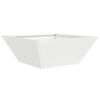 vidaXL Garden Planter White 40 x 40 x 15 cm Cold-rolled Steel