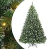 vidaXL Artificial Christmas Tree with 300 LEDs Green 240 cm PE and PVC