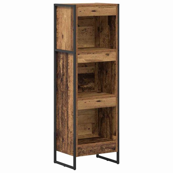 vidaXL Book Cabinet Old Wood 40 x 30 x 121 cm Engineered Wood