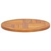 vidaXL Table Top Solid Teak Wood Round 2.5 cm 50 cm