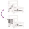 vidaXL 8 Piece Garden Sofa Set White Solid Wood Pine