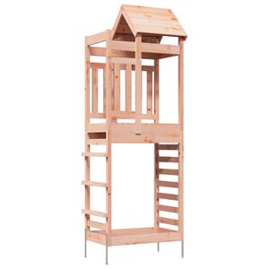 vidaXL Play Tower Brown 52.5 x 85 x 238 cm Solid Douglas Wood