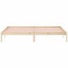 vidaXL Bed Frame without Mattress 193x203 cm Solid Wood Pine King