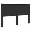 vidaXL Bed Frame with Headboard Black 160 x 200 cm Solid Pine Wood