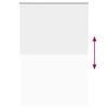 vidaXL Roller Blind Blackout White 145x210 cm Fabric Width 141.6 cm Polyester