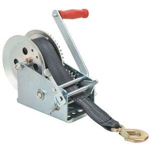 vidaXL Hand Winch with Strap 1587 kg