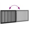 vidaXL Dog Gate Foldable 2 Panels Black 160 cm Poplar Wood