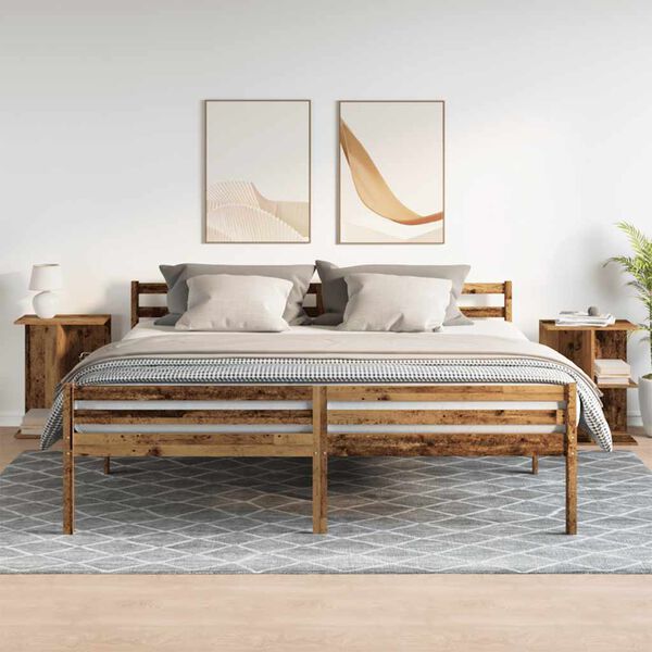 vidaXL Bedside Tables 2 pcs Old Wood 46.5x29x61 cm Engineered Wood