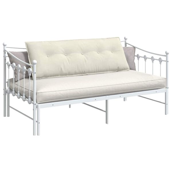 vidaXL Back Pillow Cream 140 x 50 cm Corduroy Fabric