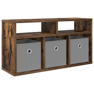 vidaXL Lowboard with Drawer Smoked Oak 72 x 22.5 x 38 cm