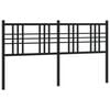 vidaXL Metal Replace Headboard Black 160cm