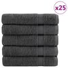 vidaXL Premium Bath Towels "SOLUND" 50 pcs Anthracite 100x150 cm 600 gsm