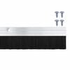vidaXL Screw-on Door Brush Seals 2 pcs Silver 100 cm Aluminium Alloy
