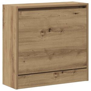 vidaXL Shoe Cabinet 60 x 21 x 57 cm Engineered Wood Artisan Oak