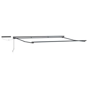 vidaXL Electric Retractable Awning Frame White 2.5 x 2 m Steel