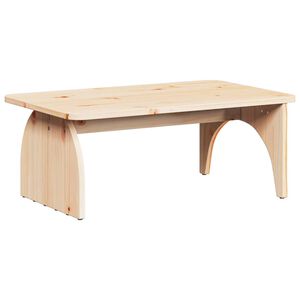 vidaXL Coffee Table Natural 80 x 50 x 31 cm Solid pine wood