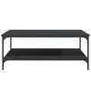 vidaXL Coffee Table Black 100x100x40 cm Engineered Wood