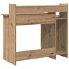 vidaXL Desk with Shelf Artisan Oak 97 x 45 x 90 cm Engineered Wood