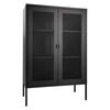 House Nordic Display Cabinet Anna with Mesh Door Black