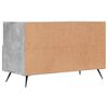 vidaXL TV Cabinet Concrete Grey 80x36x50 cm Engineered Wood