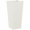 vidaXL Garden Planters White 2 pcs 35x35x75 cm Steel