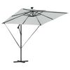 vidaXL Cantilever Banana Parasol Sand 249 x 249 x 250 cm