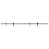 vidaXL Sliding Cabinet Door Kit 244 cm Carbon Steel