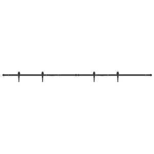 vidaXL Sliding Cabinet Door Kit 244 cm Carbon Steel