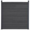 vidaXL Fence Panel Set Grey 353x186 cm WPC