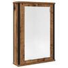 vidaXL Bathroom Mirror Cabinet Old Wood 42x12x60 cm Engineered Wood