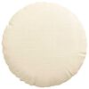 vidaXL Seat Cushions 2 pcs Cream Ø 30 cm Corduroy Fabric
