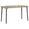 vidaXL Garden Table Natural 80 x 40 x 45 cm Poly Rattan
