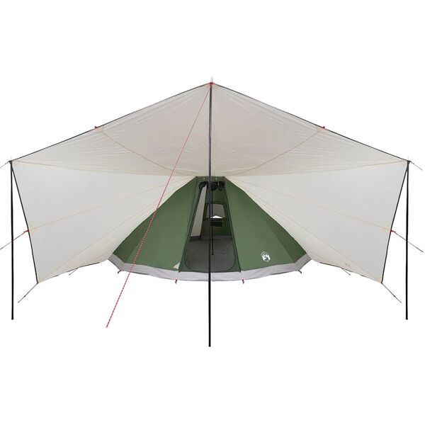 vidaXL Family Tipi Tent Folding Green and Beige 510 x 690 x 330 cm