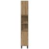 vidaXL Bathroom Furniture Set with Storage 3 pcs Brown Engineered wood