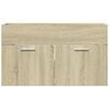 vidaXL Bathroom Sink Cabinet Sonoma Oak 90x38.5x46 cm Engineered Wood