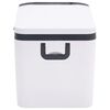 vidaXL Cool Box with Handle Black and White 25 L PP & PE