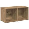 vidaXL TV Cabinet Set Wall-mounted 4 pcs Artisan Oak 37 x 37 x 72 cm