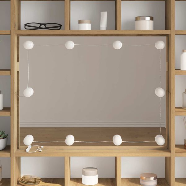 vidaXL Mirror Lights White 4.5 x 4.5 x 4.8 cm Plastic