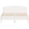 vidaXL Bed Frame without Mattress White 120x200 cm Solid Wood Pine