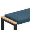vidaXL Bench Cushion Velvet Blue Depth 35 cm