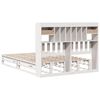 vidaXL Bookcase Bed without Mattress White 160x200 cm Solid Wood Pine