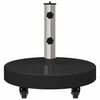 vidaXL Parasol Base Black 45 x 45 x 45 cm Granite and Stainless Steel
