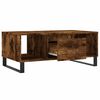 vidaXL Coffee Table Smoked Oak 90x50x36.5 cm Engineered Wood