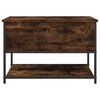 vidaXL Storage Bench Smoked Oak 70x42.5x47 cm Engineered Wood