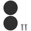 vidaXL Cabinet Knobs 968 pcs Black Iron