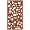 vidaXL Garden Wall Decoration 105x55 cm Corten Steel Maple Leaf Design