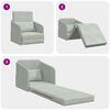 vidaXL Sofa Bed Light Grey 65 x 80 x 83 cm Velvet