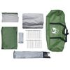 vidaXL Camping Tent Tunnel 4-Person Green Waterproof